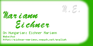 mariann eichner business card